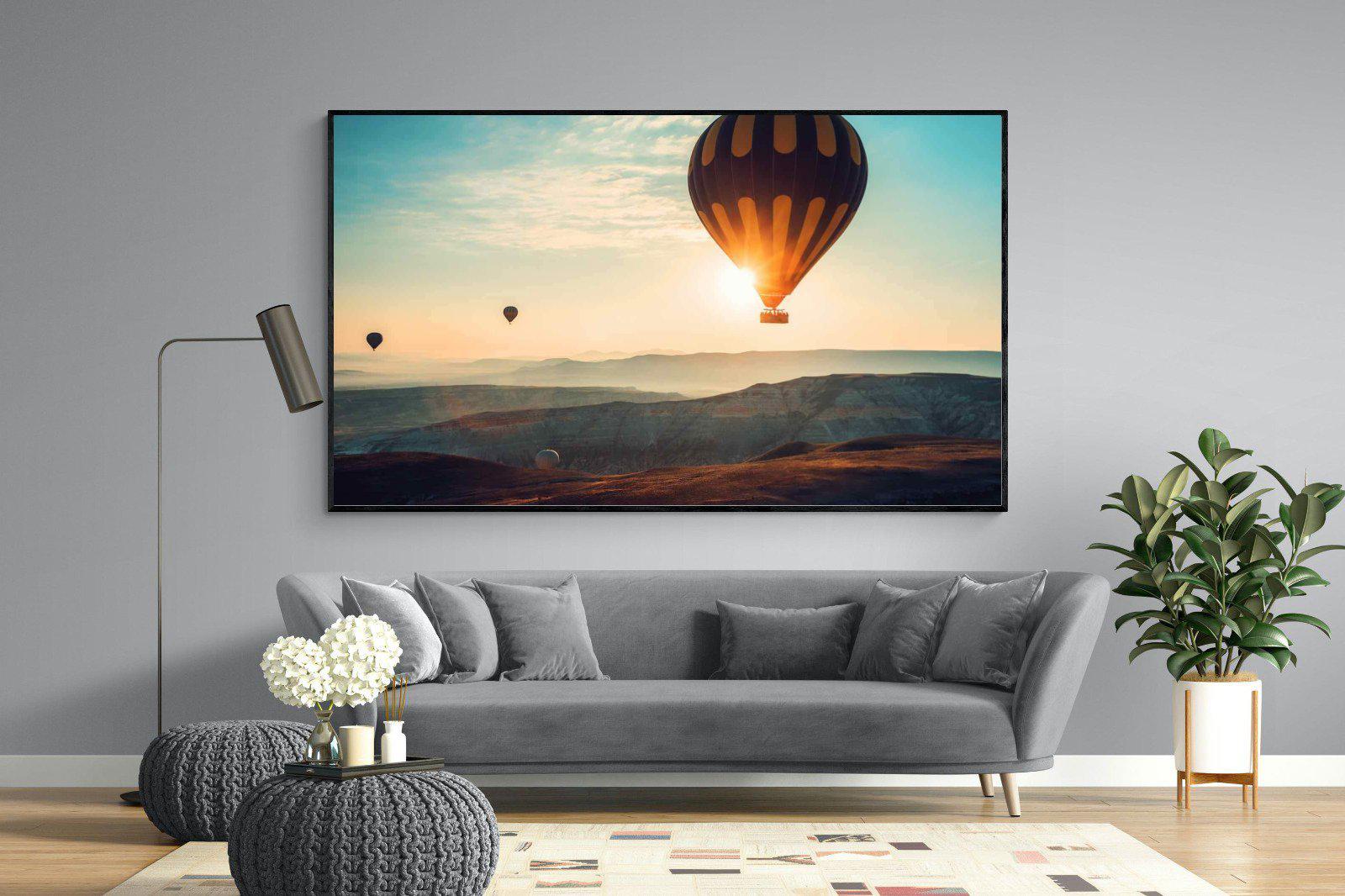 Hot Air-Wall_Art-220 x 130cm-Mounted Canvas-Black-Pixalot