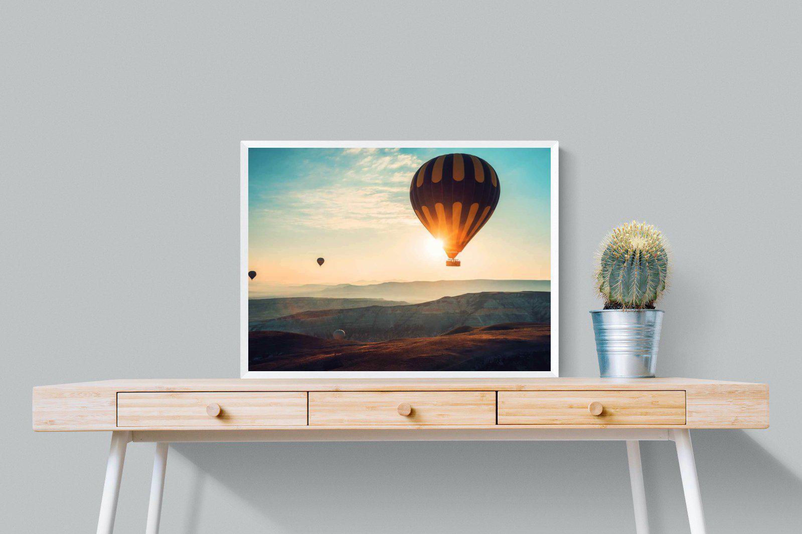 Hot Air-Wall_Art-80 x 60cm-Mounted Canvas-White-Pixalot