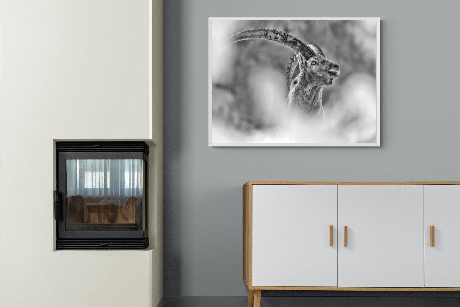 Ibex-Wall_Art-100 x 75cm-Mounted Canvas-White-Pixalot