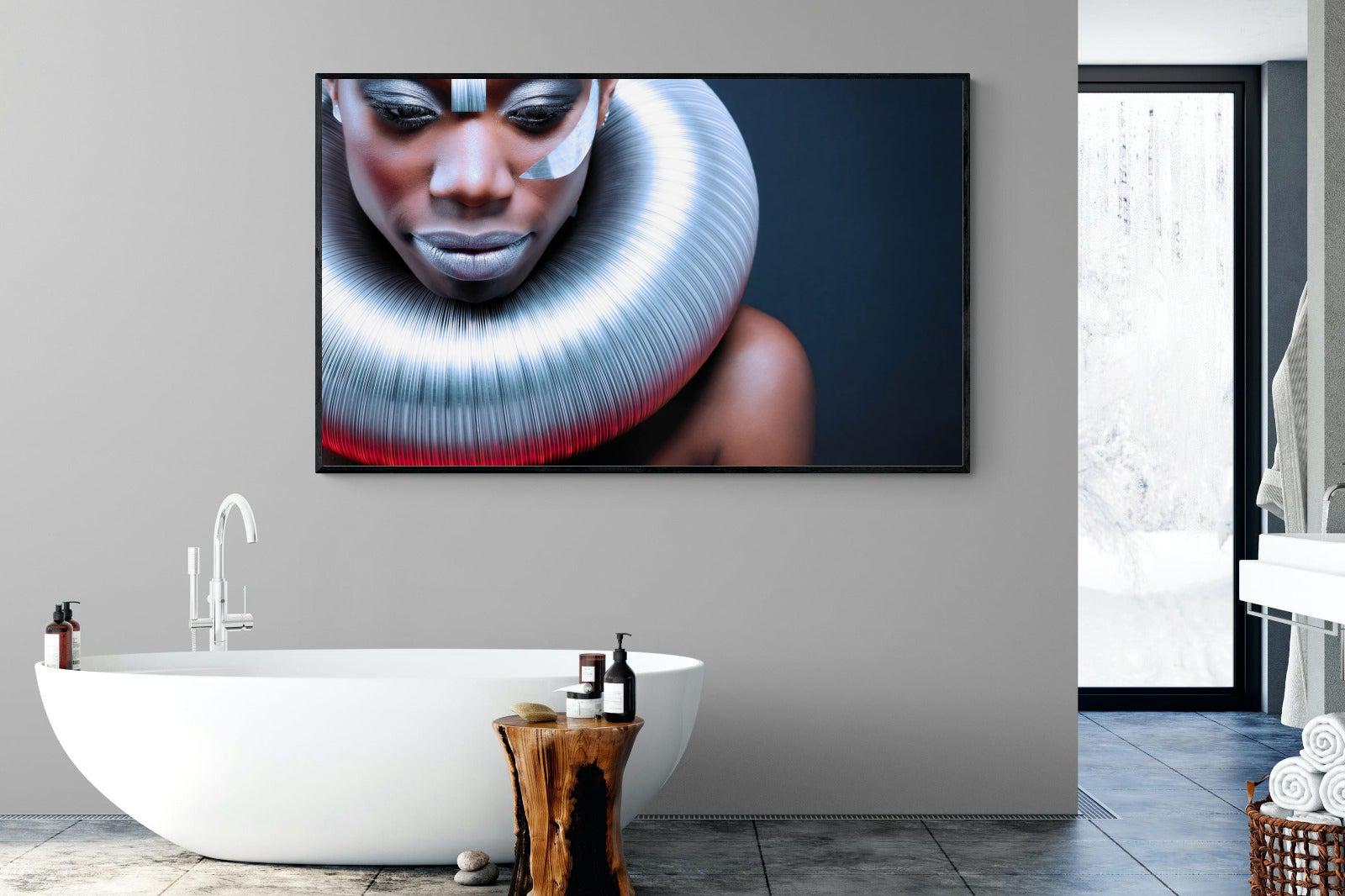 Ice Queen-Wall_Art-180 x 110cm-Mounted Canvas-Black-Pixalot