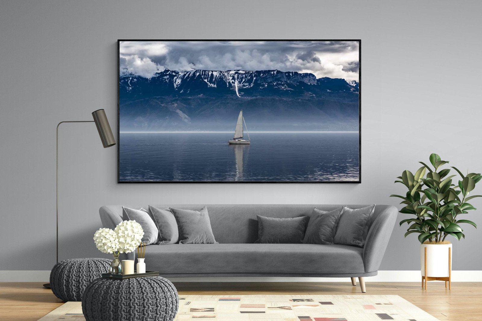 Icelandic Sails-Wall_Art-220 x 130cm-Mounted Canvas-Black-Pixalot