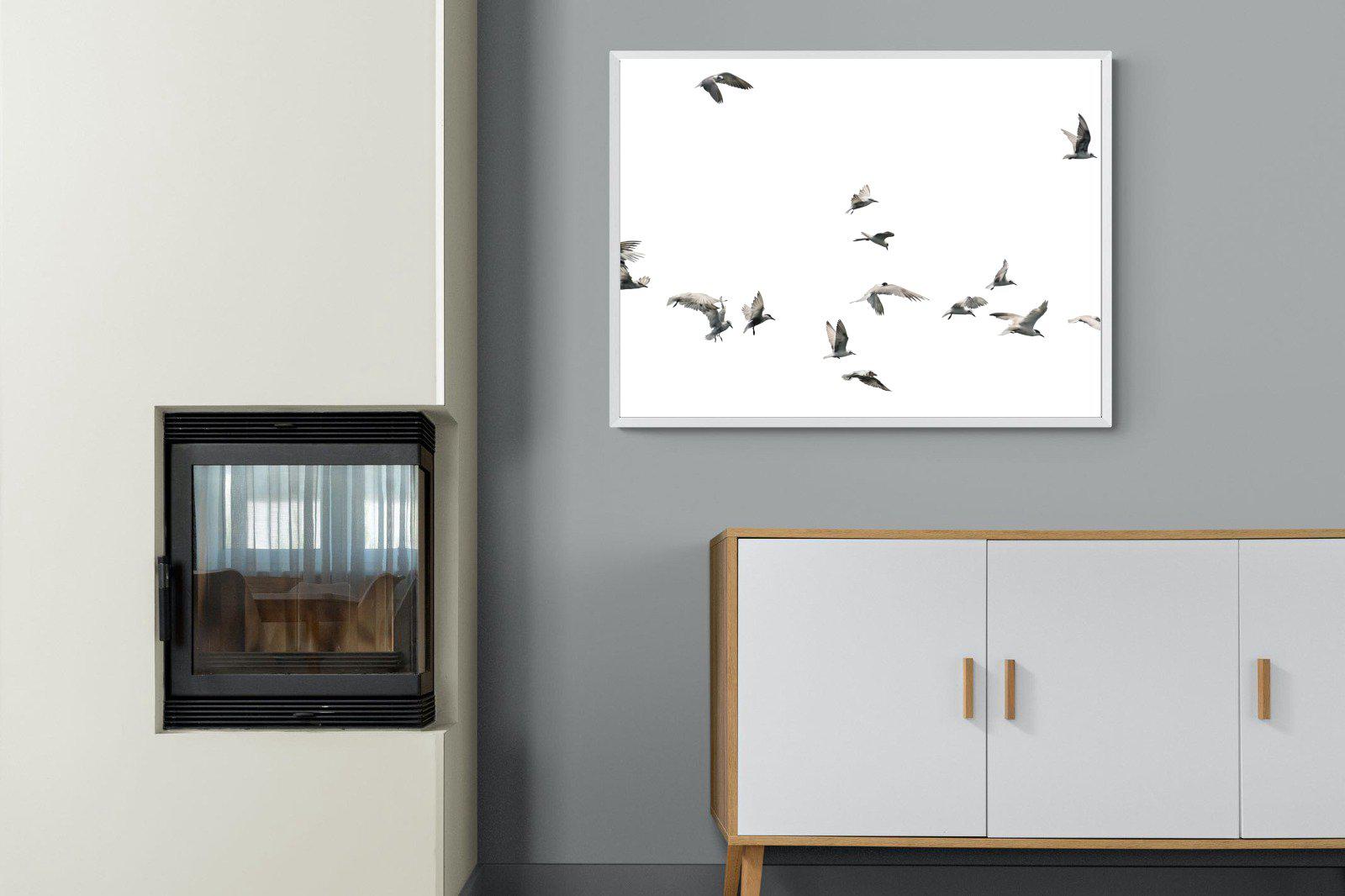 In Flight-Wall_Art-100 x 75cm-Mounted Canvas-White-Pixalot