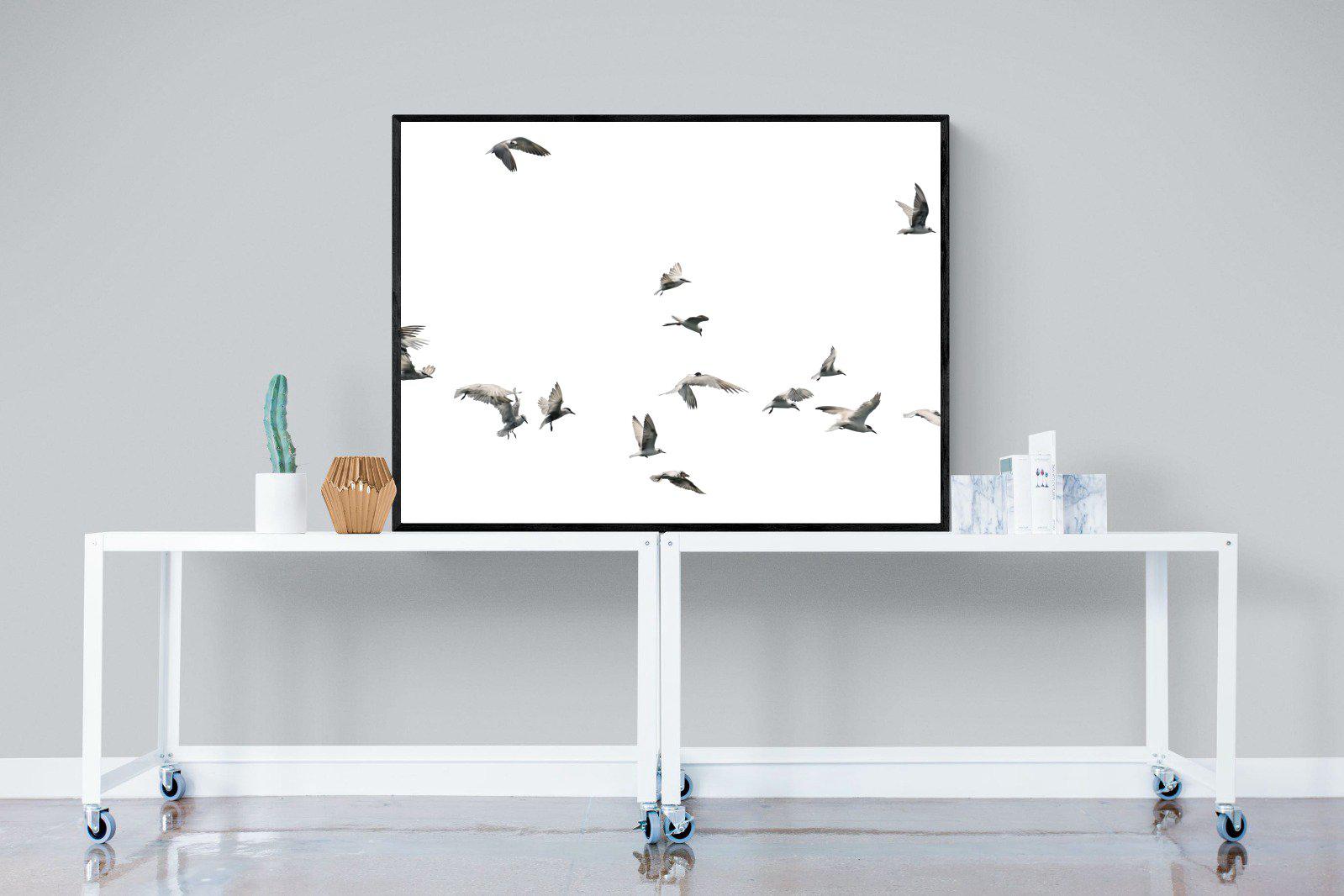 In Flight-Wall_Art-120 x 90cm-Mounted Canvas-Black-Pixalot