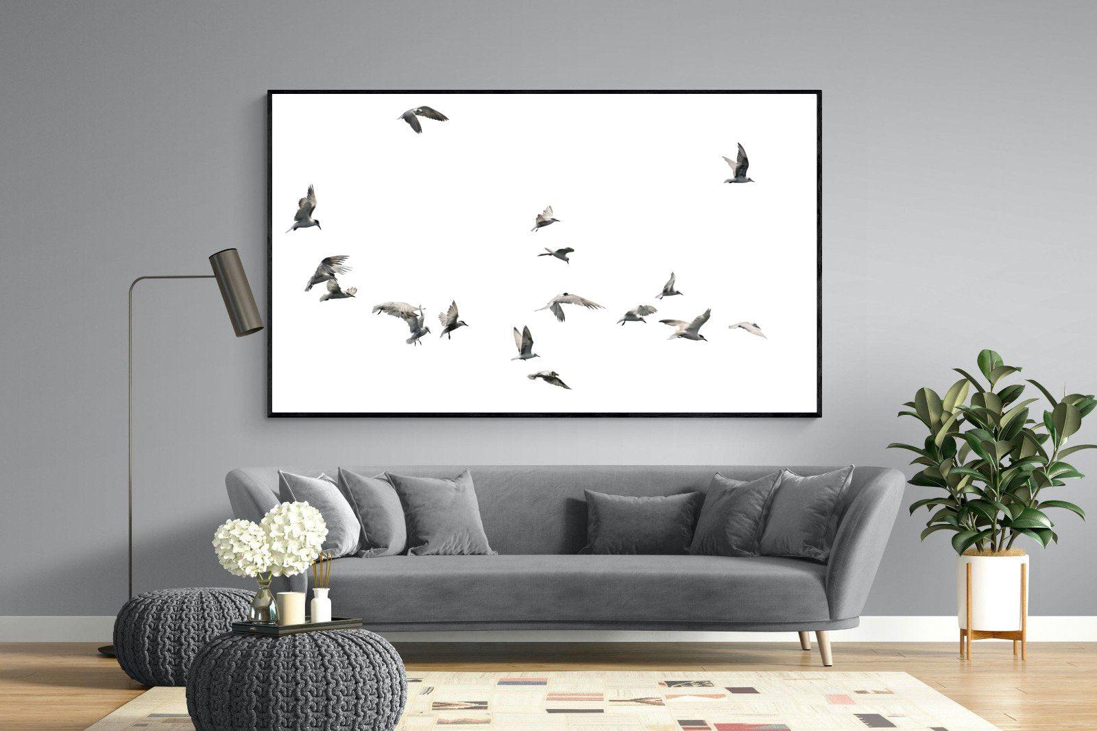 In Flight-Wall_Art-220 x 130cm-Mounted Canvas-Black-Pixalot