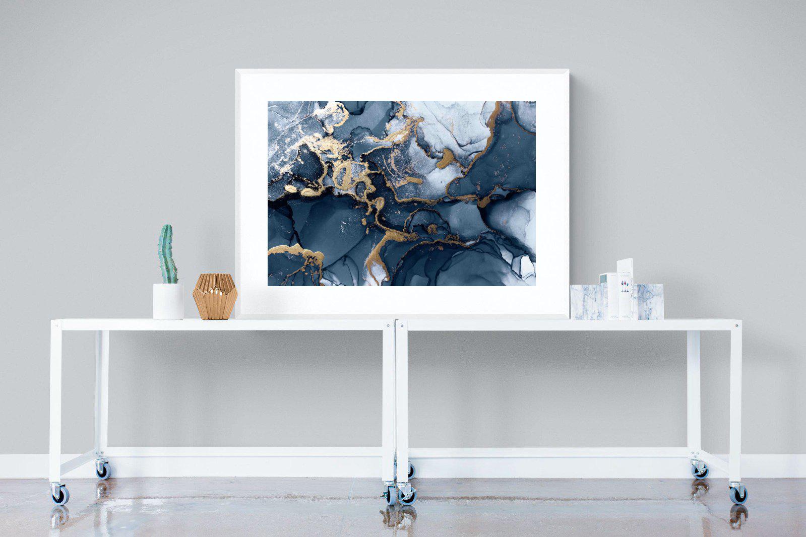 Indigo Ink-Wall_Art-120 x 90cm-Framed Print-White-Pixalot