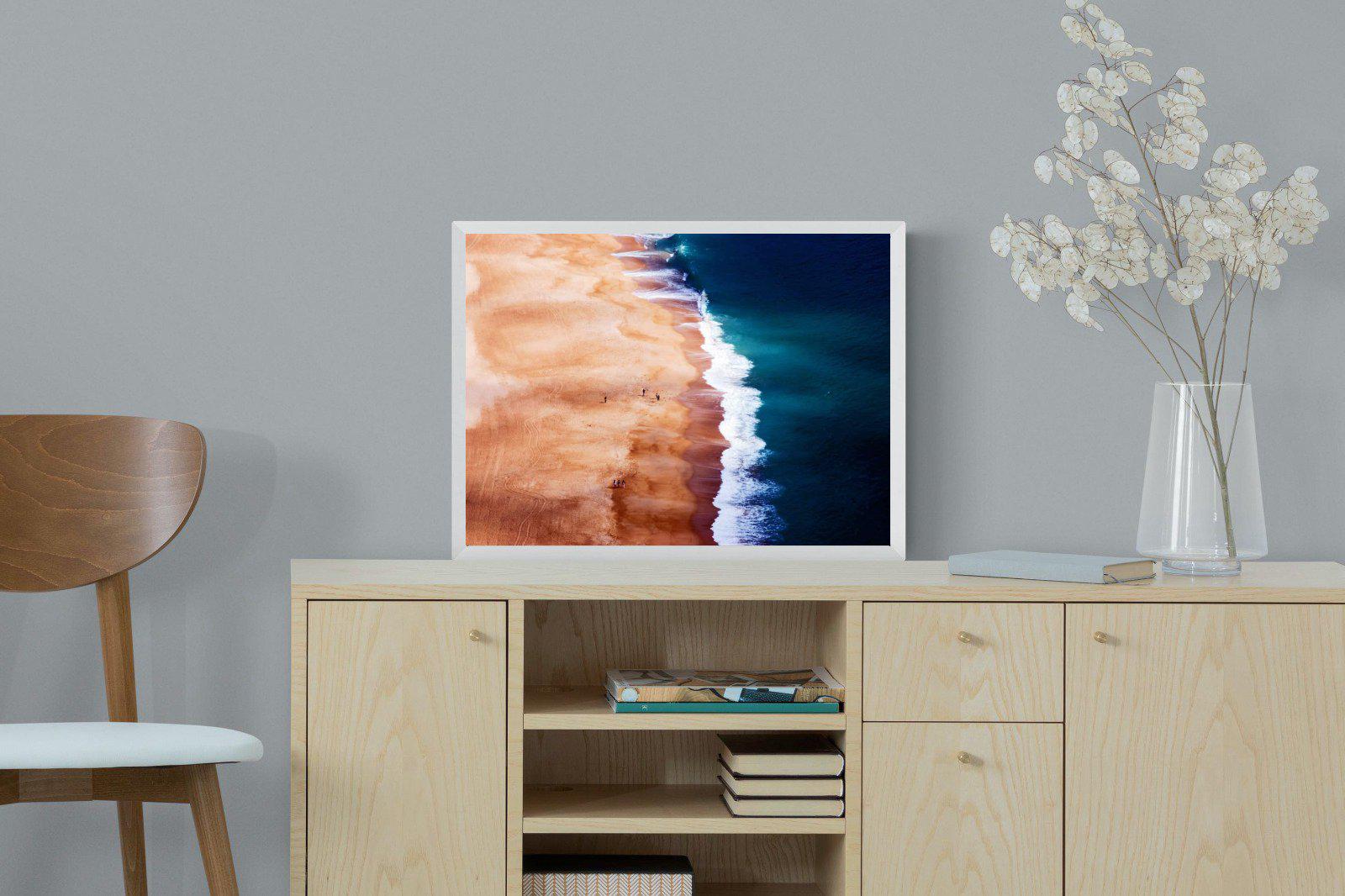 Indigo Ocean-Wall_Art-60 x 45cm-Mounted Canvas-White-Pixalot