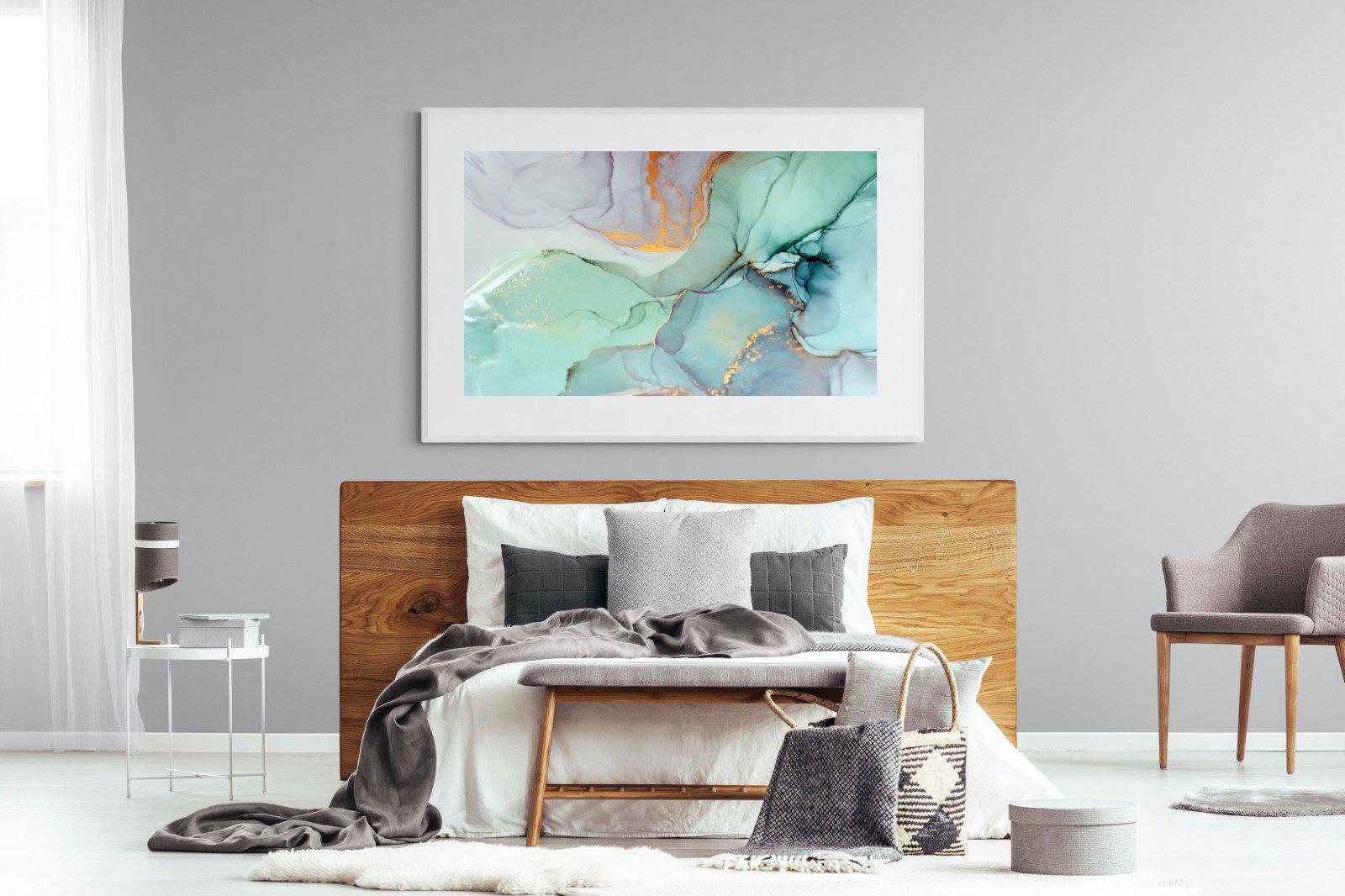 Ink-Wall_Art-150 x 100cm-Framed Print-White-Pixalot