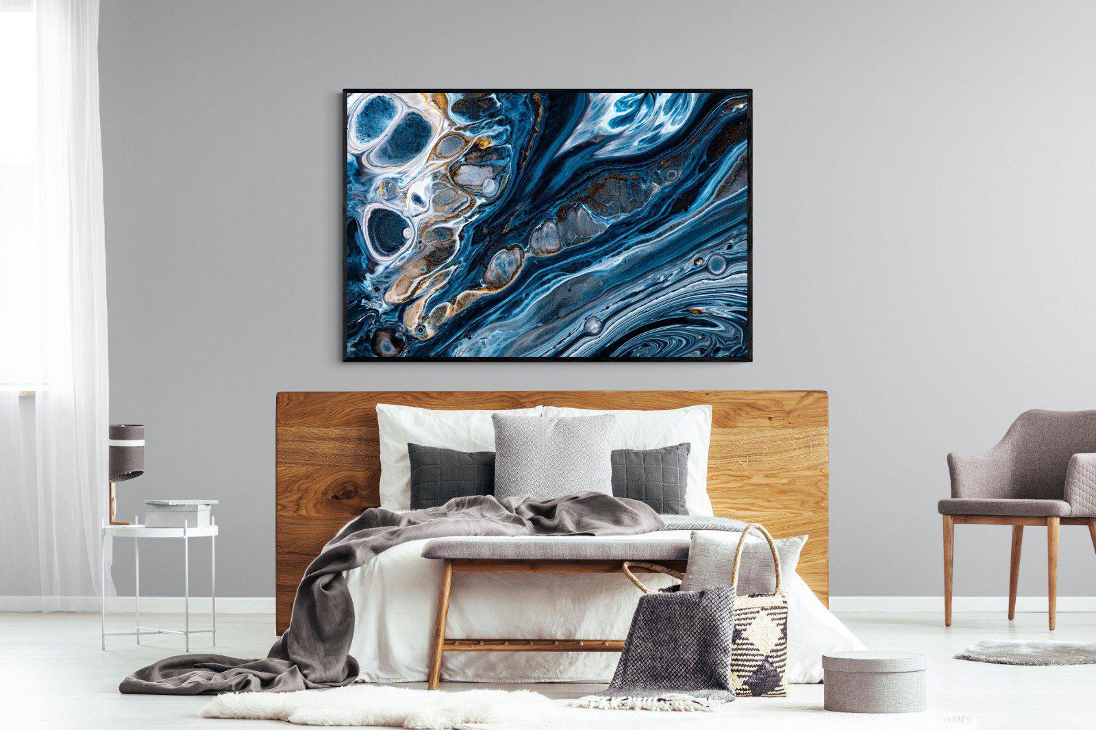 Iridescent-Wall_Art-150 x 100cm-Mounted Canvas-Black-Pixalot