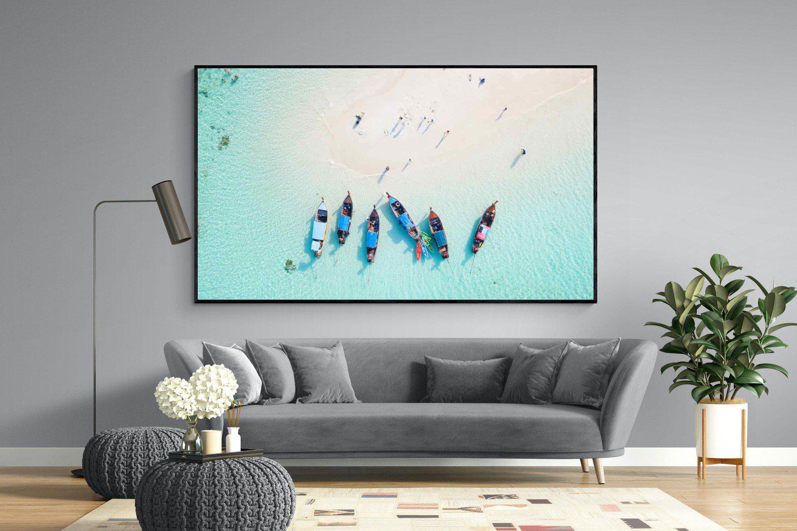 Island Hopping-Wall_Art-220 x 130cm-Mounted Canvas-Black-Pixalot