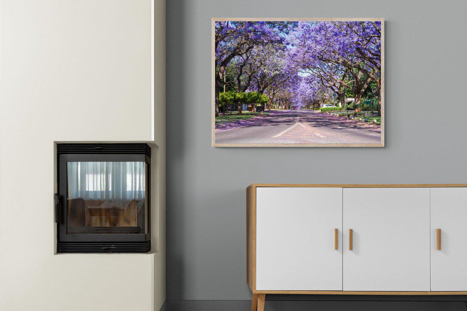 Jacaranda-Wall_Art-100 x 75cm-Mounted Canvas-Wood-Pixalot