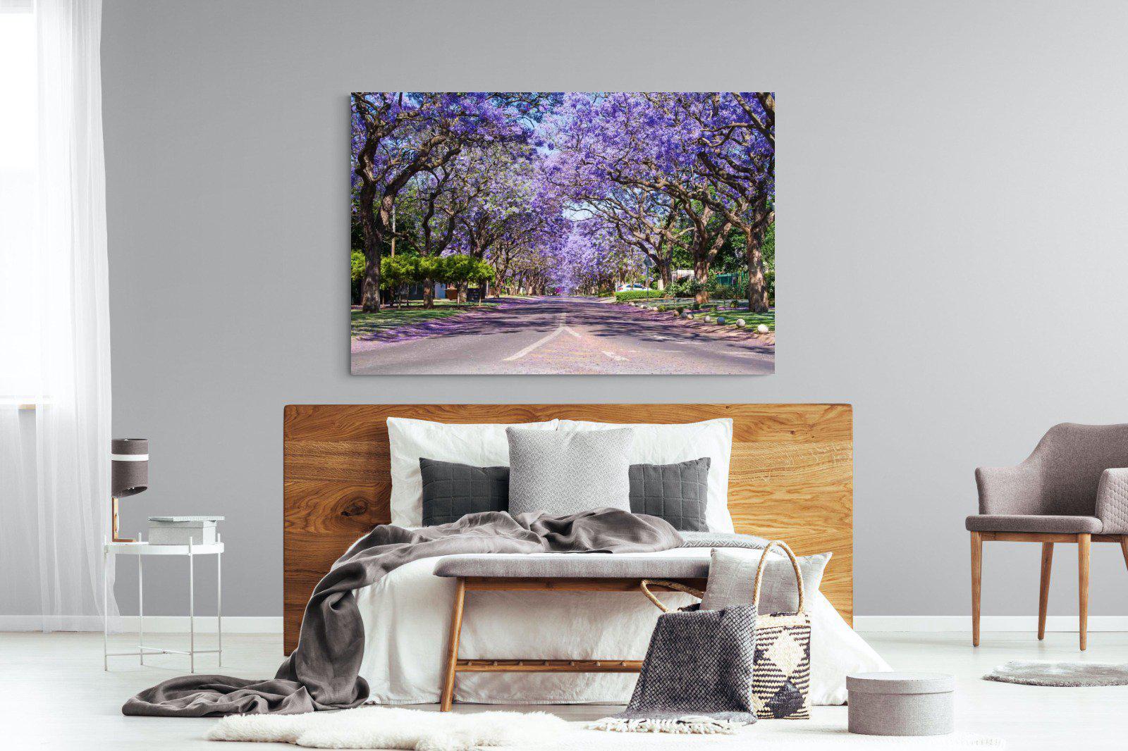 Jacaranda-Wall_Art-150 x 100cm-Mounted Canvas-No Frame-Pixalot