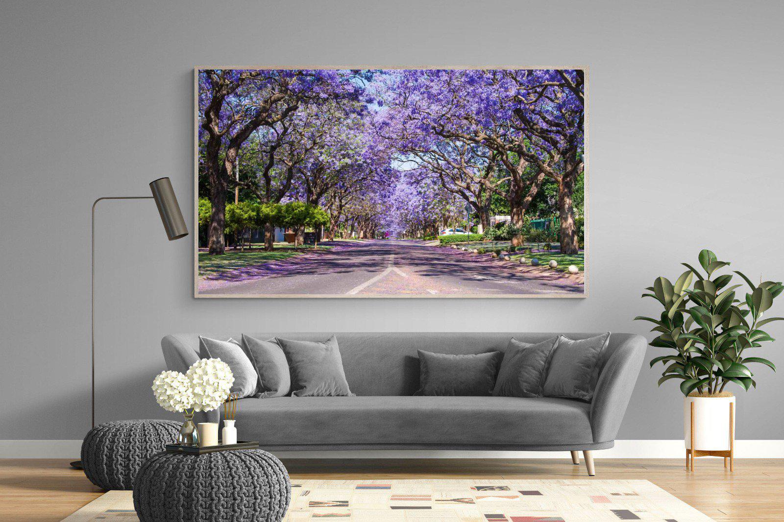 Jacaranda-Wall_Art-220 x 130cm-Mounted Canvas-Wood-Pixalot