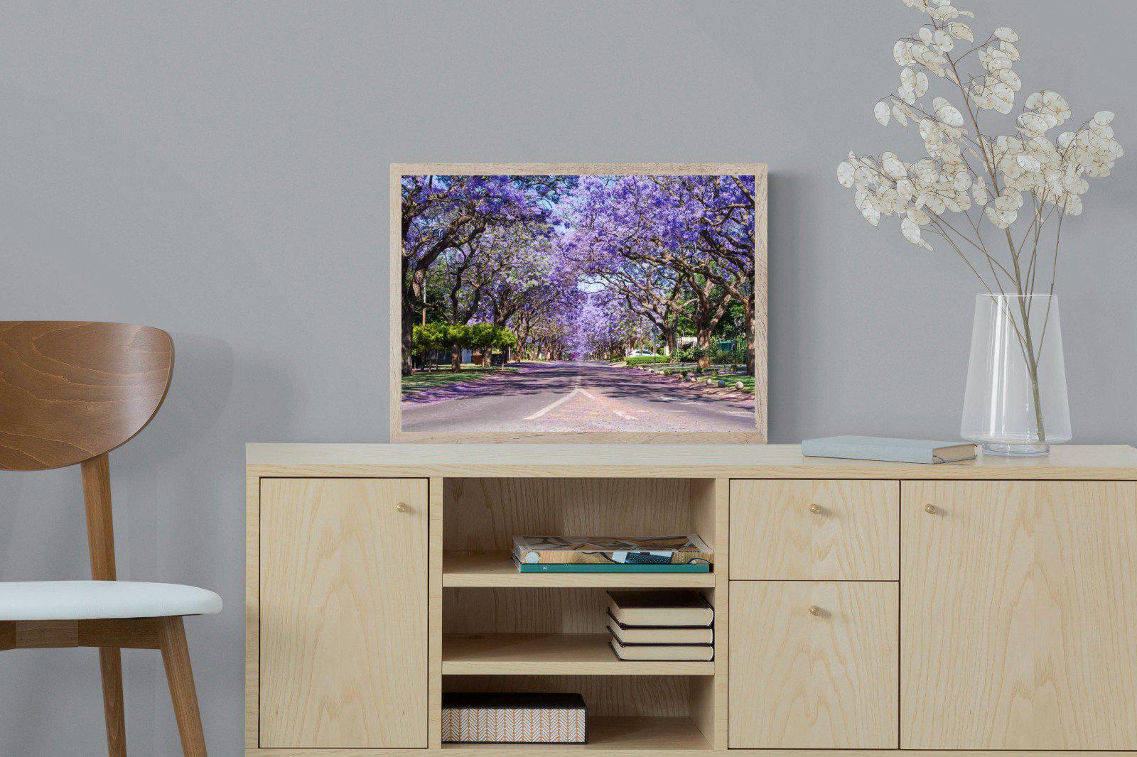 Jacaranda-Wall_Art-60 x 45cm-Mounted Canvas-Wood-Pixalot