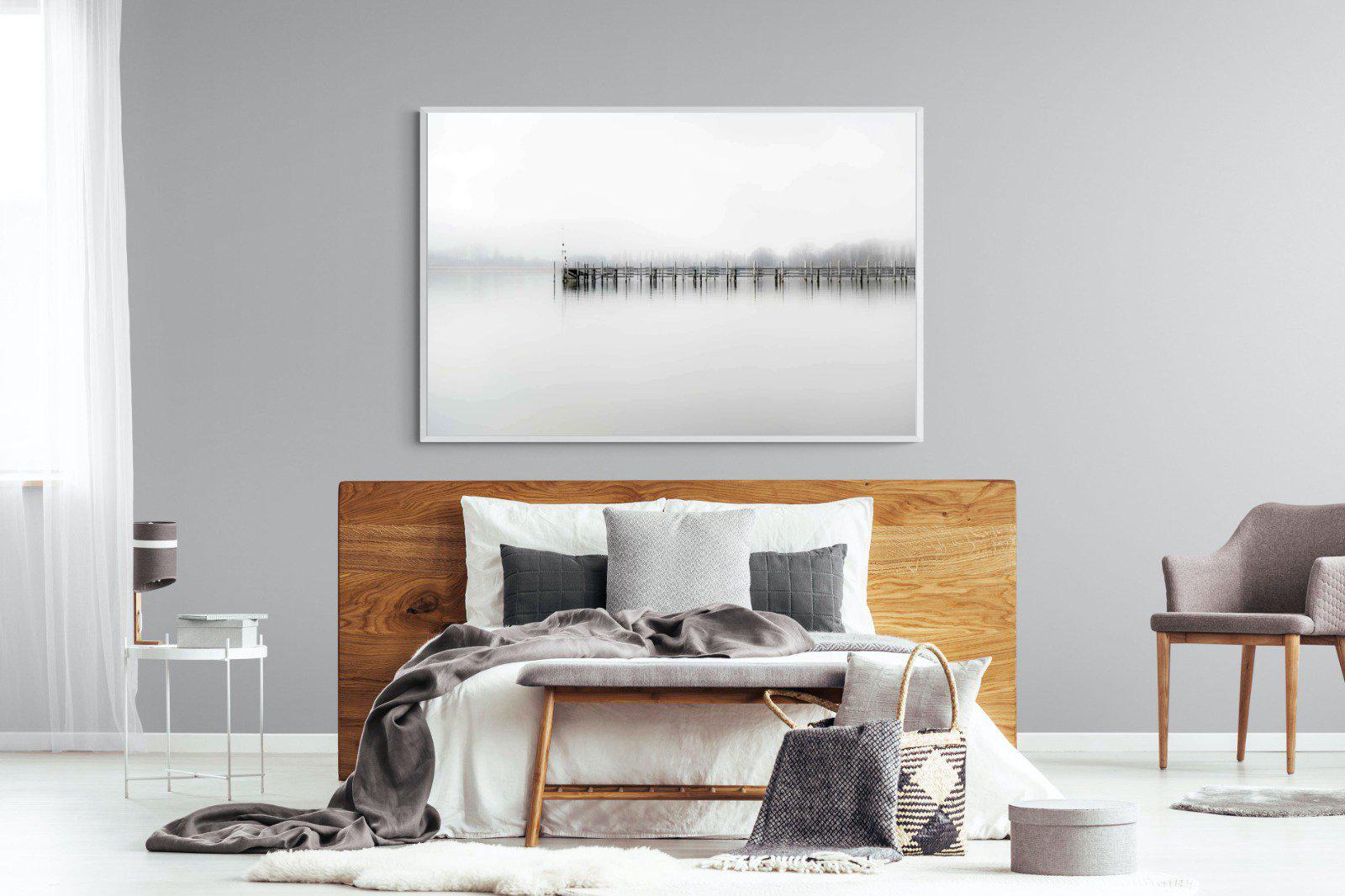 Jetty-Wall_Art-150 x 100cm-Mounted Canvas-White-Pixalot