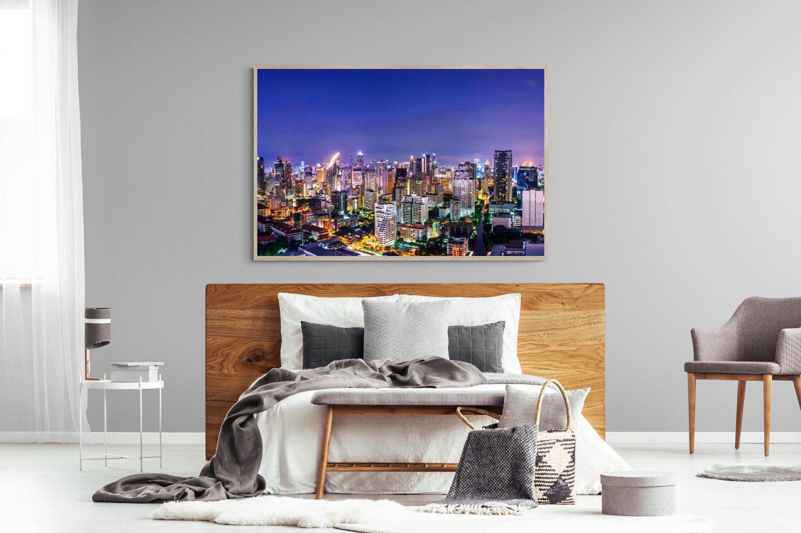 Joburg Lights-Wall_Art-150 x 100cm-Mounted Canvas-Wood-Pixalot