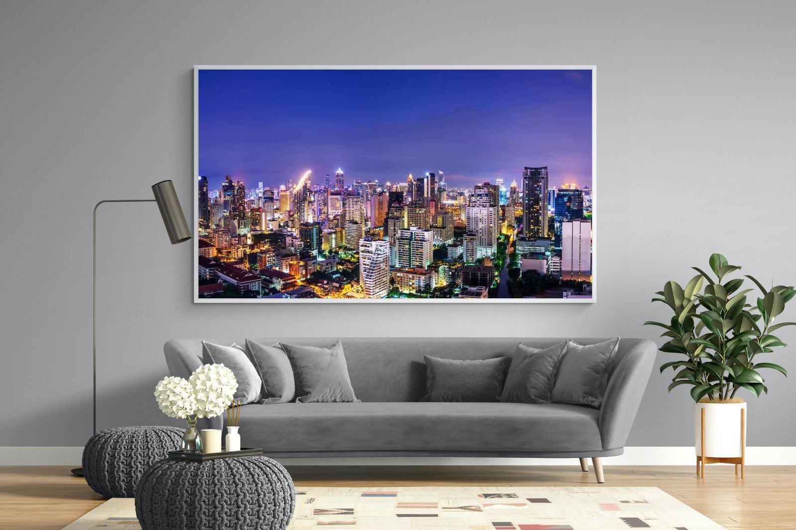 Joburg Lights-Wall_Art-220 x 130cm-Mounted Canvas-White-Pixalot