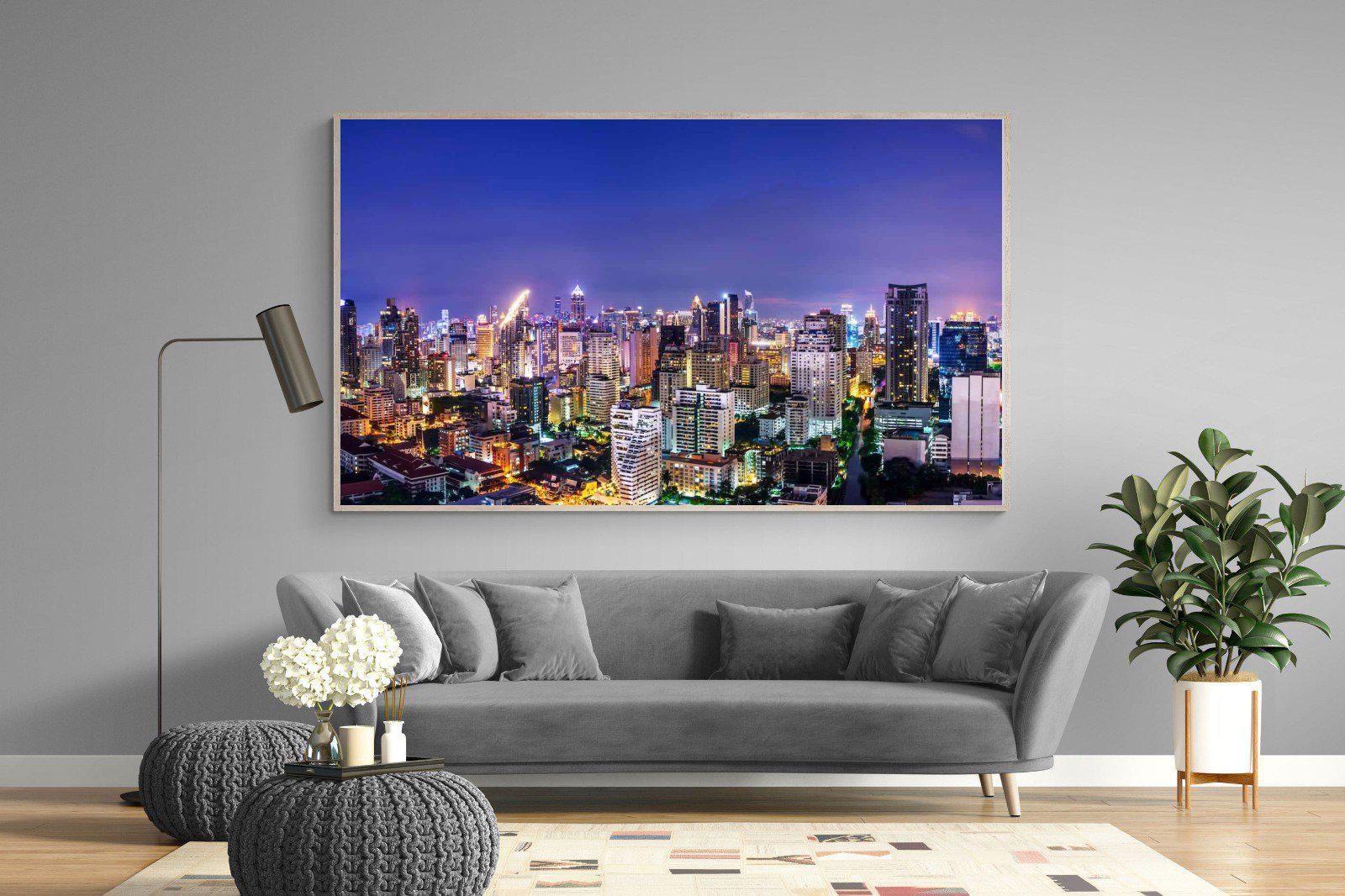 Joburg Lights-Wall_Art-220 x 130cm-Mounted Canvas-Wood-Pixalot