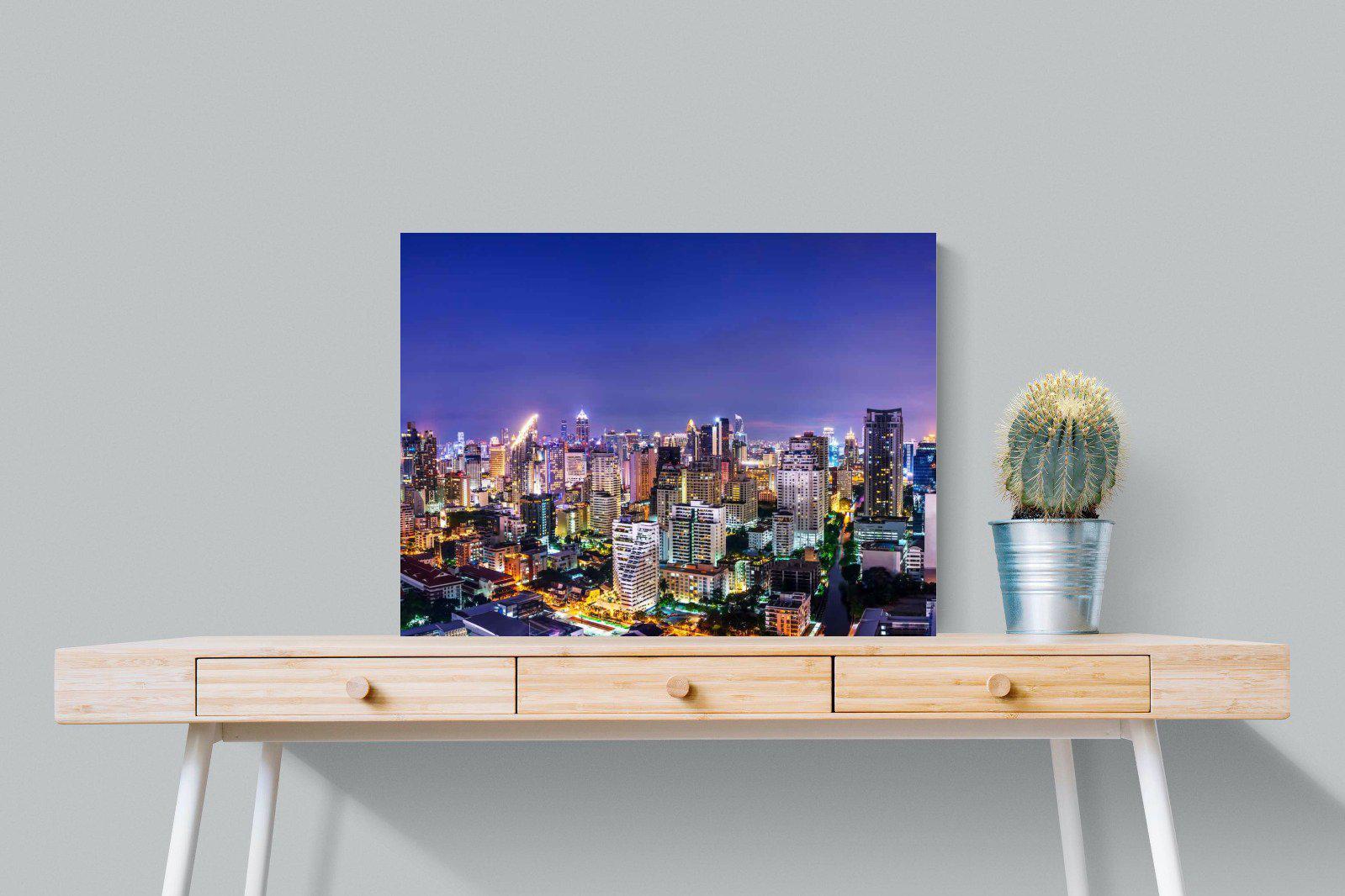 Joburg Lights-Wall_Art-80 x 60cm-Mounted Canvas-No Frame-Pixalot