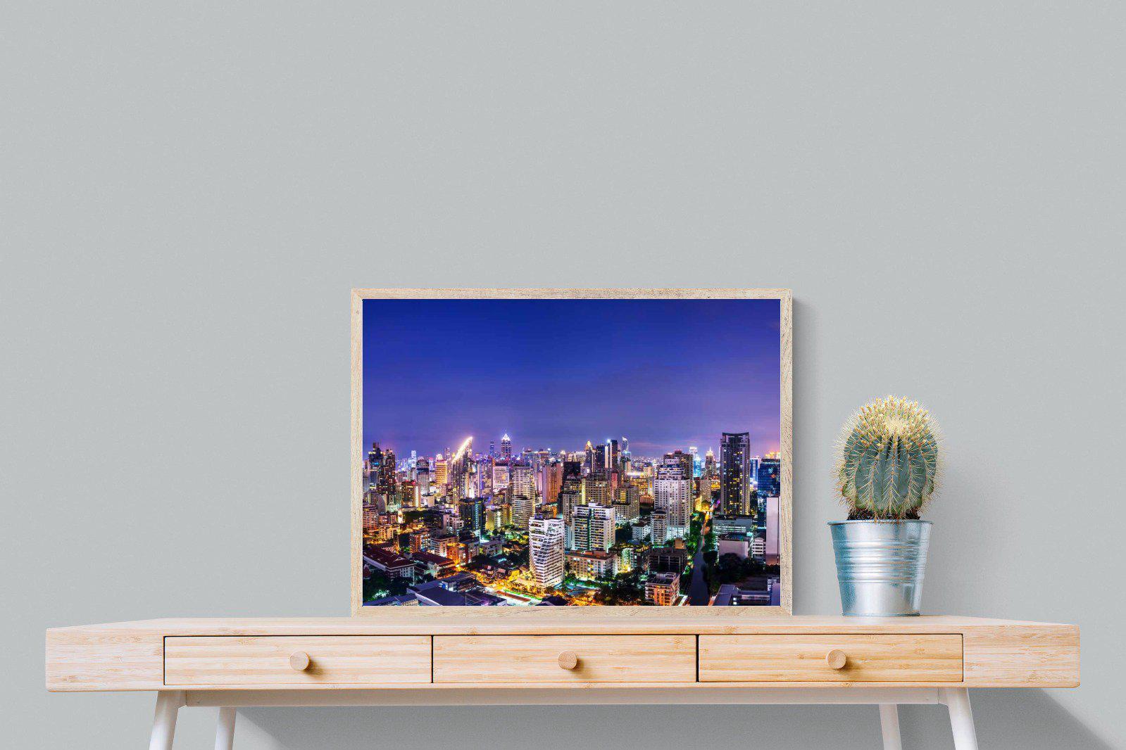 Joburg Lights-Wall_Art-80 x 60cm-Mounted Canvas-Wood-Pixalot