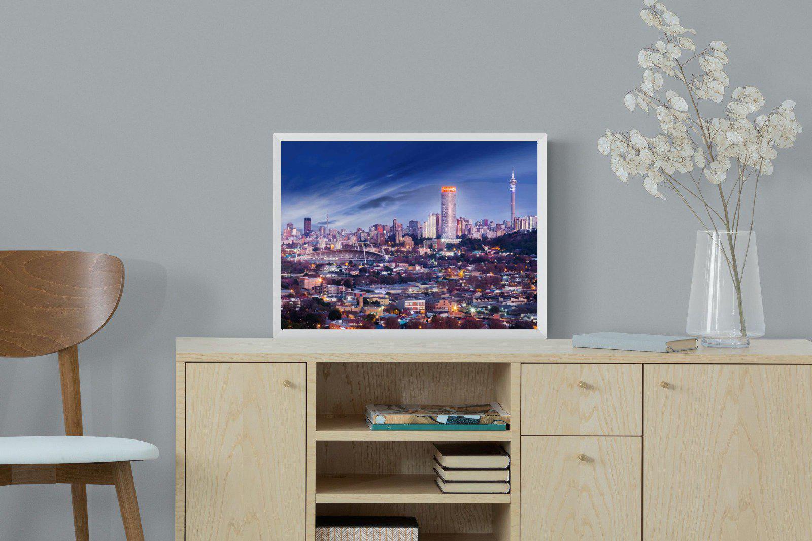 Johannesburg Panoramic-Wall_Art-60 x 45cm-Mounted Canvas-White-Pixalot