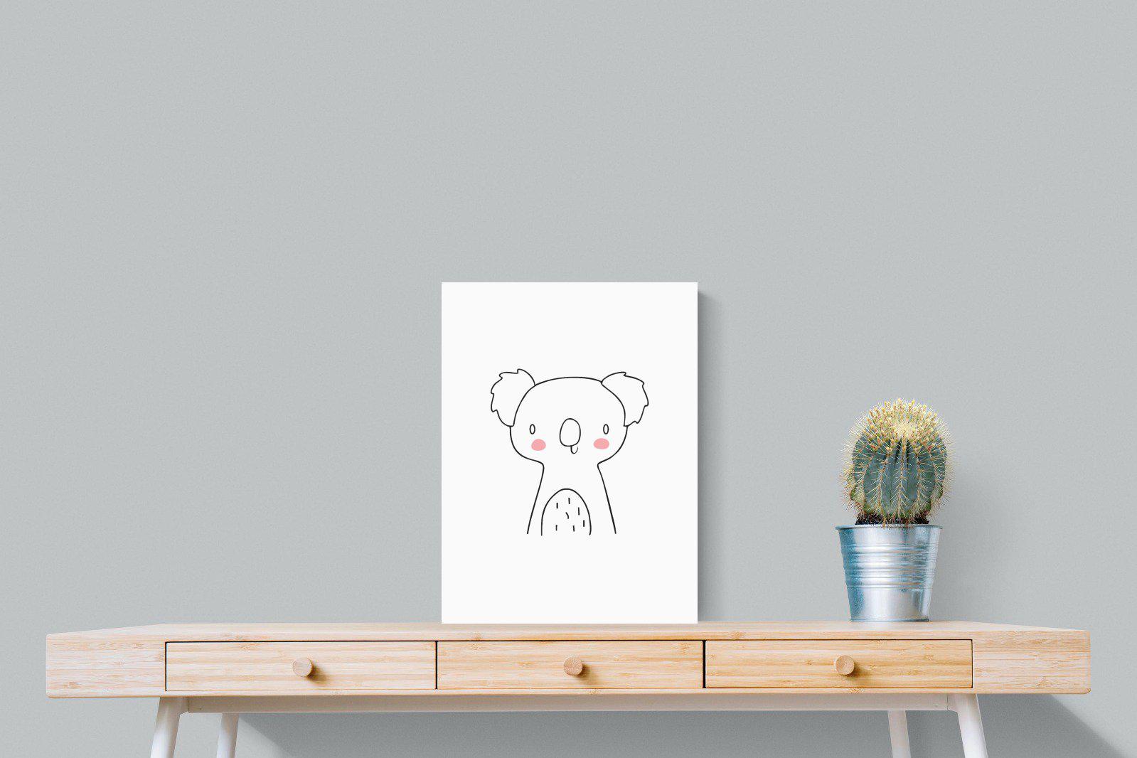 Kid's Koala-Wall_Art-45 x 60cm-Mounted Canvas-No Frame-Pixalot