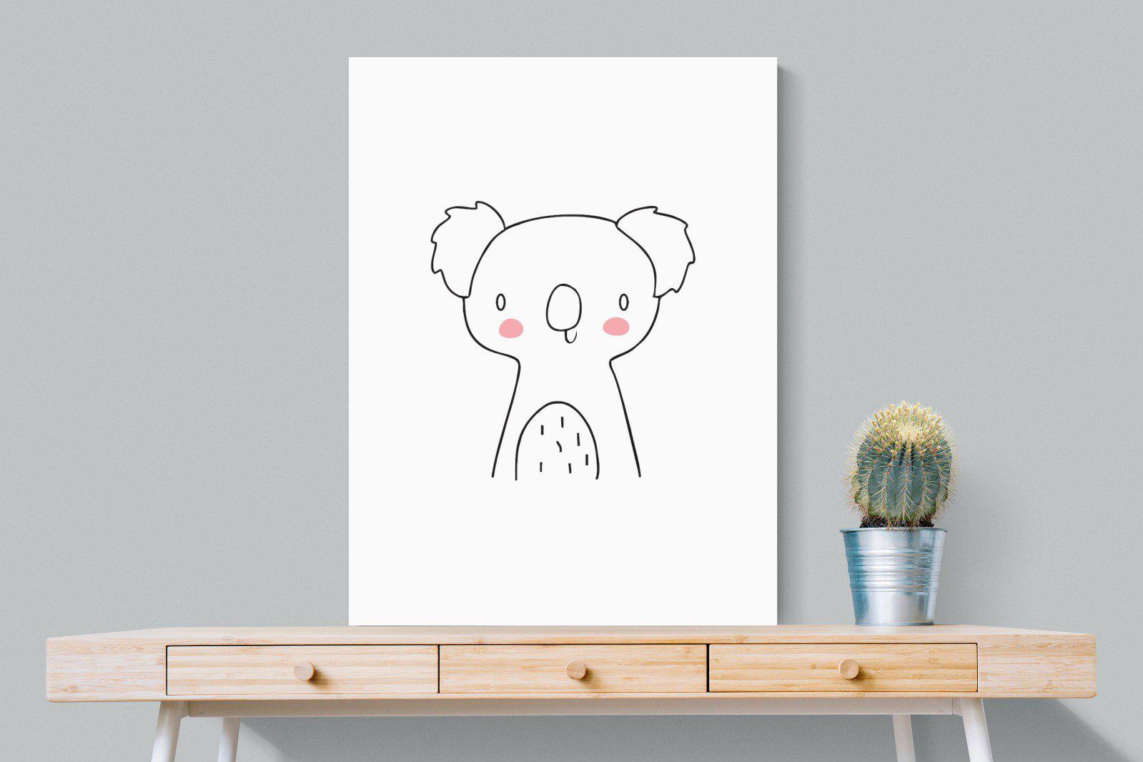 Kid's Koala-Wall_Art-75 x 100cm-Mounted Canvas-No Frame-Pixalot