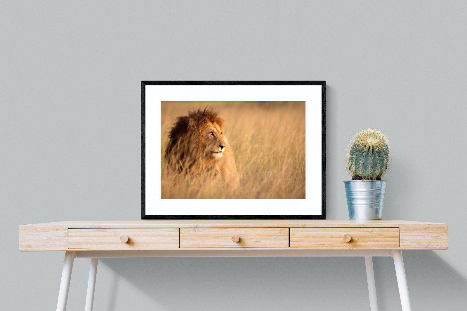 King-Wall_Art-80 x 60cm-Framed Print-Black-Pixalot