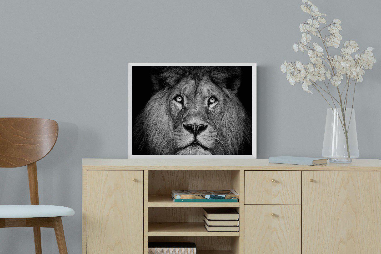 King of the Jungle-Wall_Art-60 x 45cm-Mounted Canvas-White-Pixalot