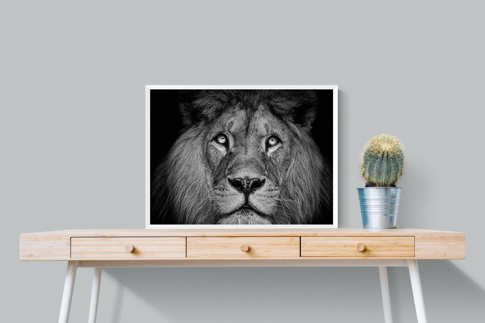 King of the Jungle-Wall_Art-80 x 60cm-Mounted Canvas-White-Pixalot