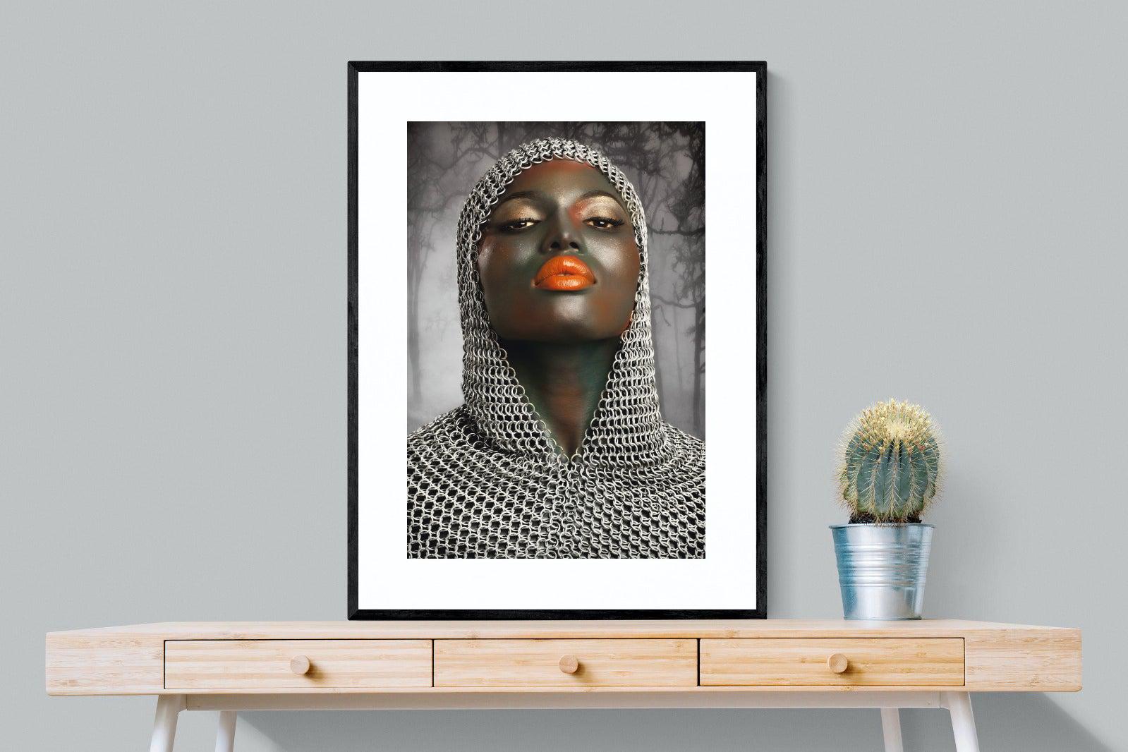 Knight-Wall_Art-75 x 100cm-Framed Print-Black-Pixalot