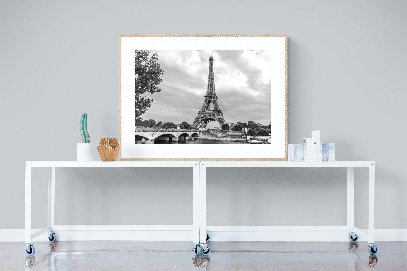 La Dame de Fer-Wall_Art-120 x 90cm-Framed Print-Wood-Pixalot