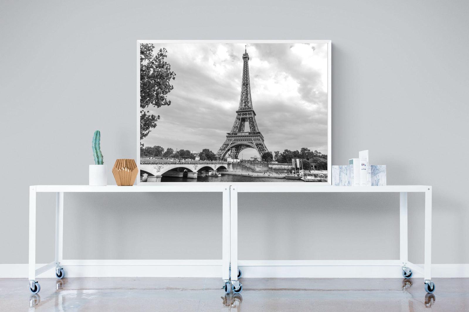 La Dame de Fer-Wall_Art-120 x 90cm-Mounted Canvas-White-Pixalot