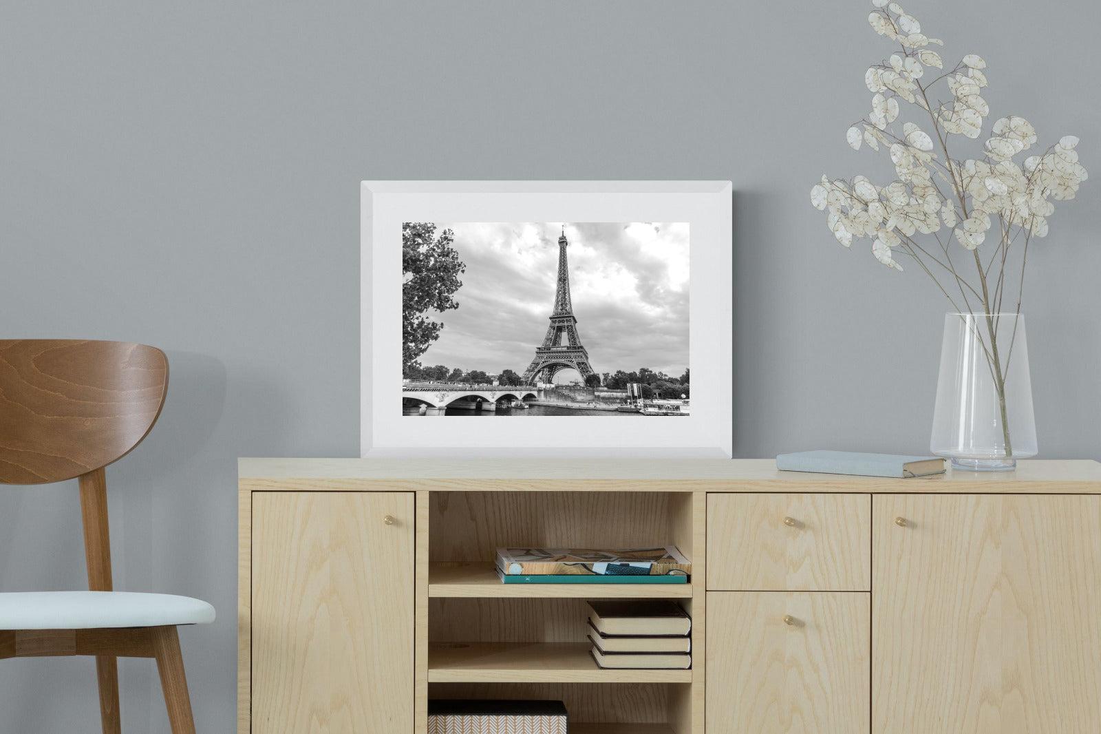 La Dame de Fer-Wall_Art-60 x 45cm-Framed Print-White-Pixalot