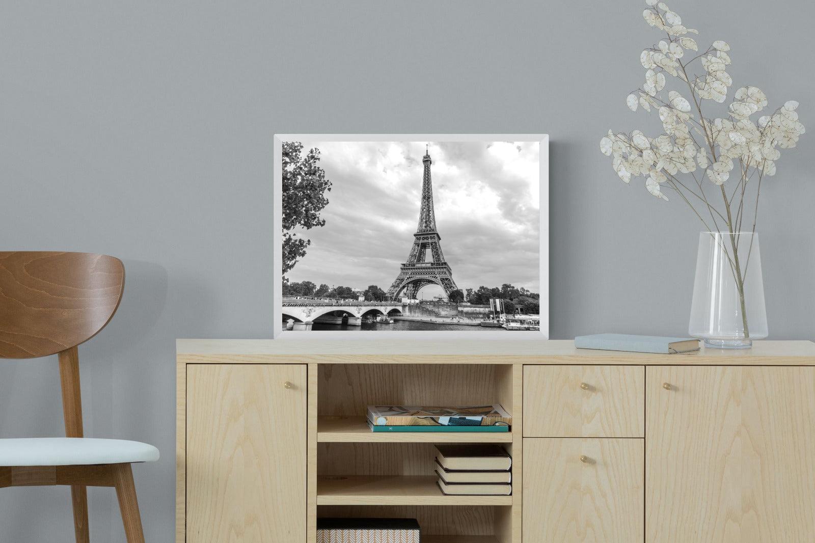 La Dame de Fer-Wall_Art-60 x 45cm-Mounted Canvas-White-Pixalot