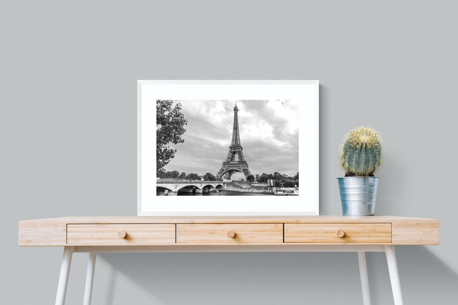 La Dame de Fer-Wall_Art-80 x 60cm-Framed Print-White-Pixalot