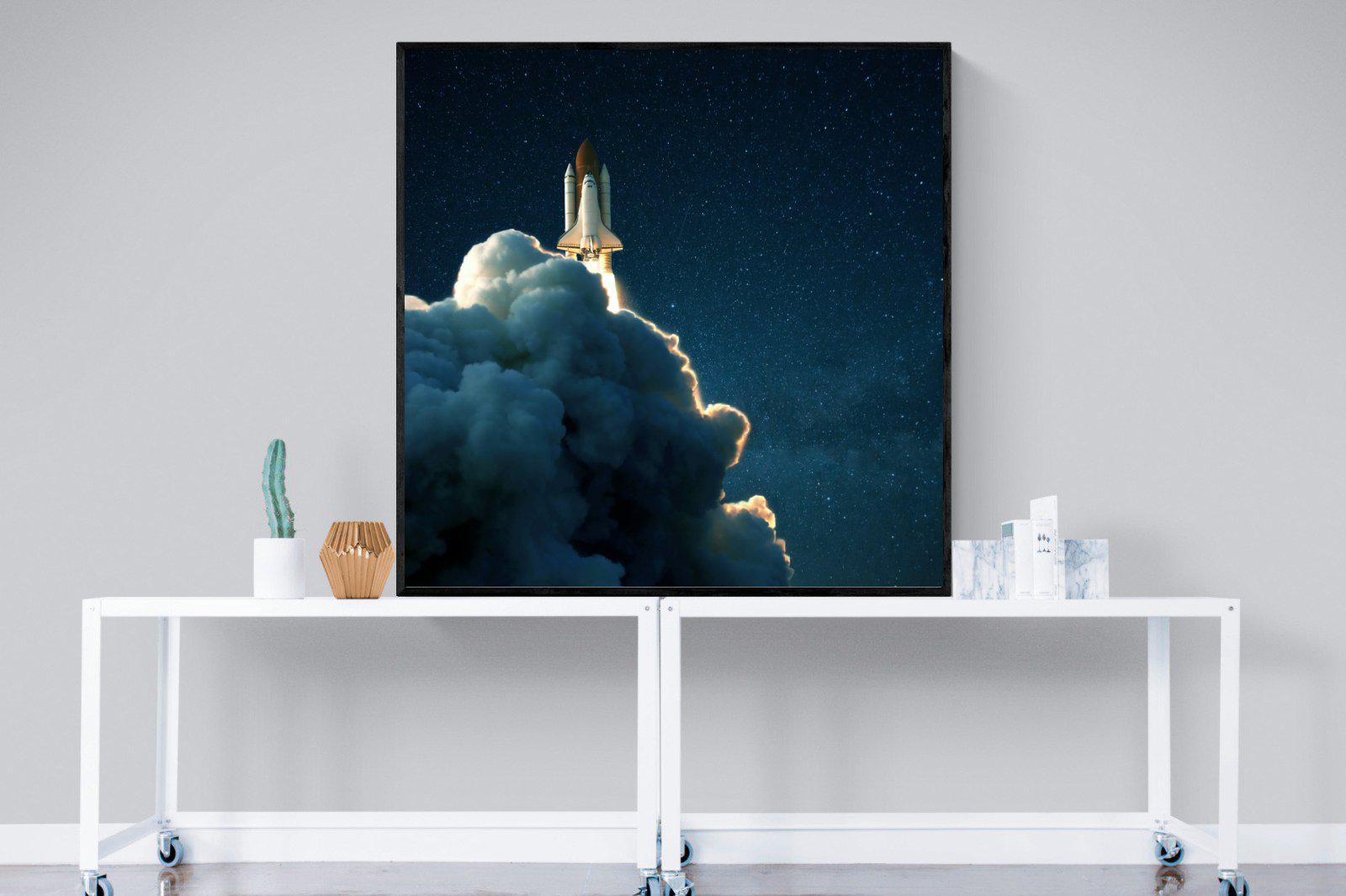 Launch-Wall_Art-120 x 120cm-Mounted Canvas-Black-Pixalot