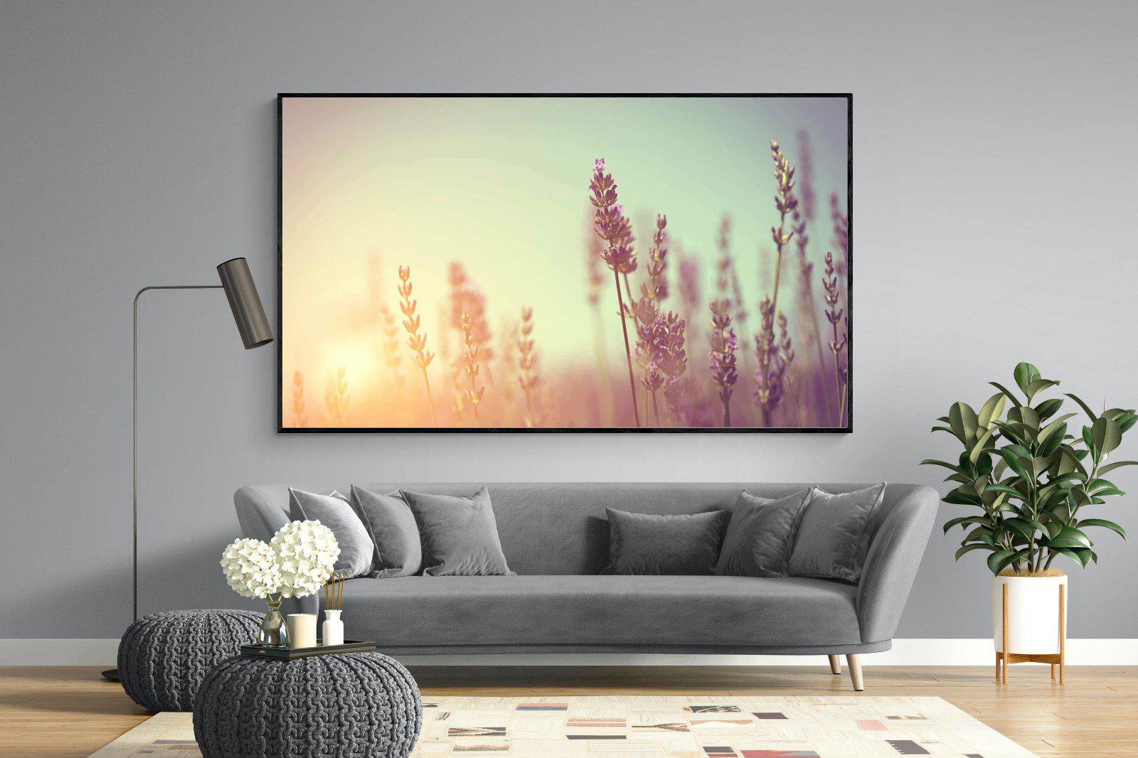 Lavender-Wall_Art-220 x 130cm-Mounted Canvas-Black-Pixalot