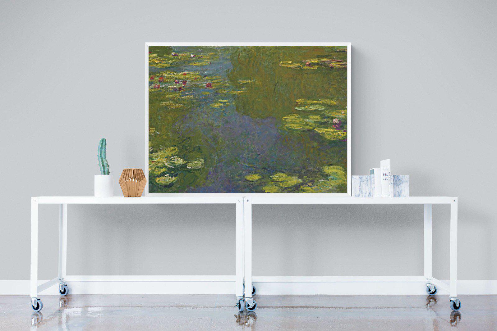 Le Bassin Aux Nymphéas-Wall_Art-120 x 90cm-Mounted Canvas-White-Pixalot