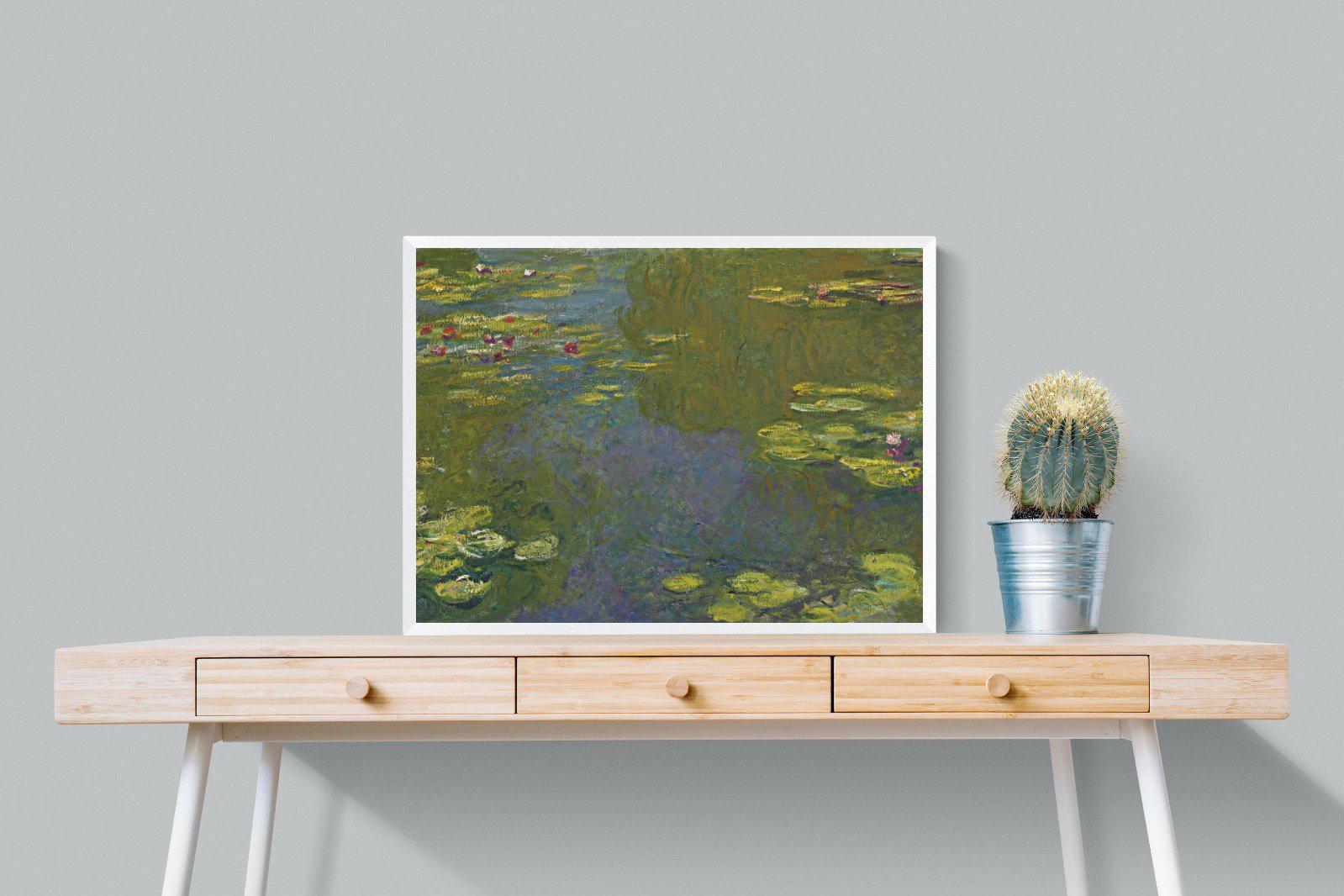 Le Bassin Aux Nymphéas-Wall_Art-80 x 60cm-Mounted Canvas-White-Pixalot