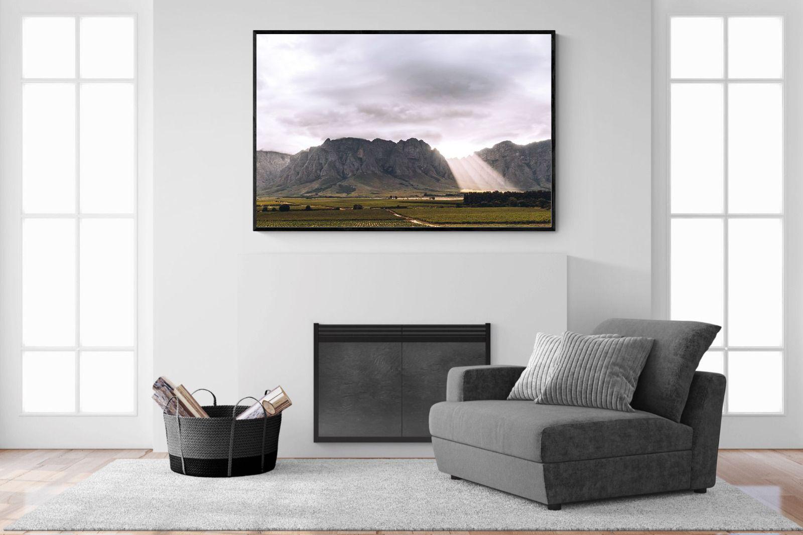 Light from Above-Wall_Art-150 x 100cm-Mounted Canvas-Black-Pixalot