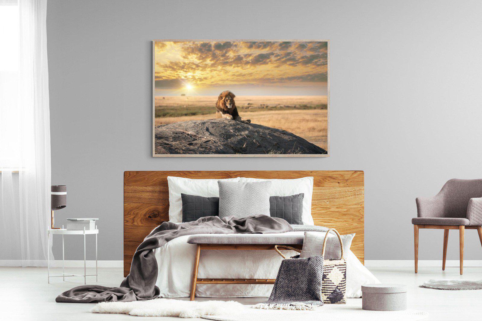 Lion Rock-Wall_Art-150 x 100cm-Mounted Canvas-Wood-Pixalot