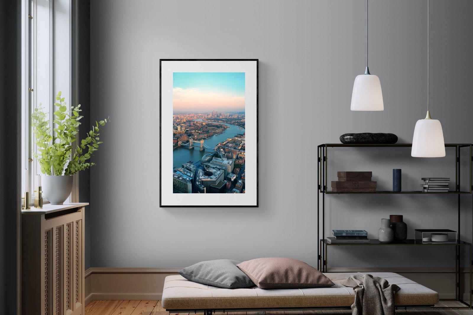 London-Wall_Art-100 x 150cm-Framed Print-Black-Pixalot