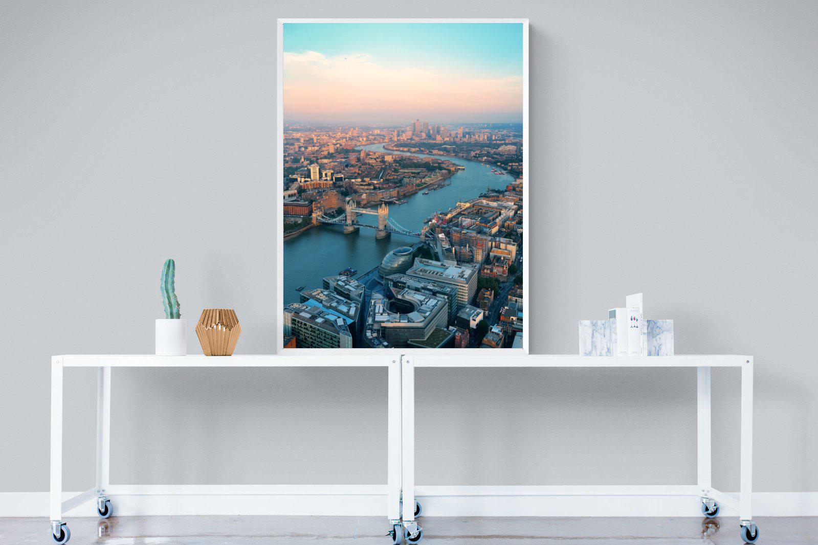 London-Wall_Art-90 x 120cm-Mounted Canvas-White-Pixalot