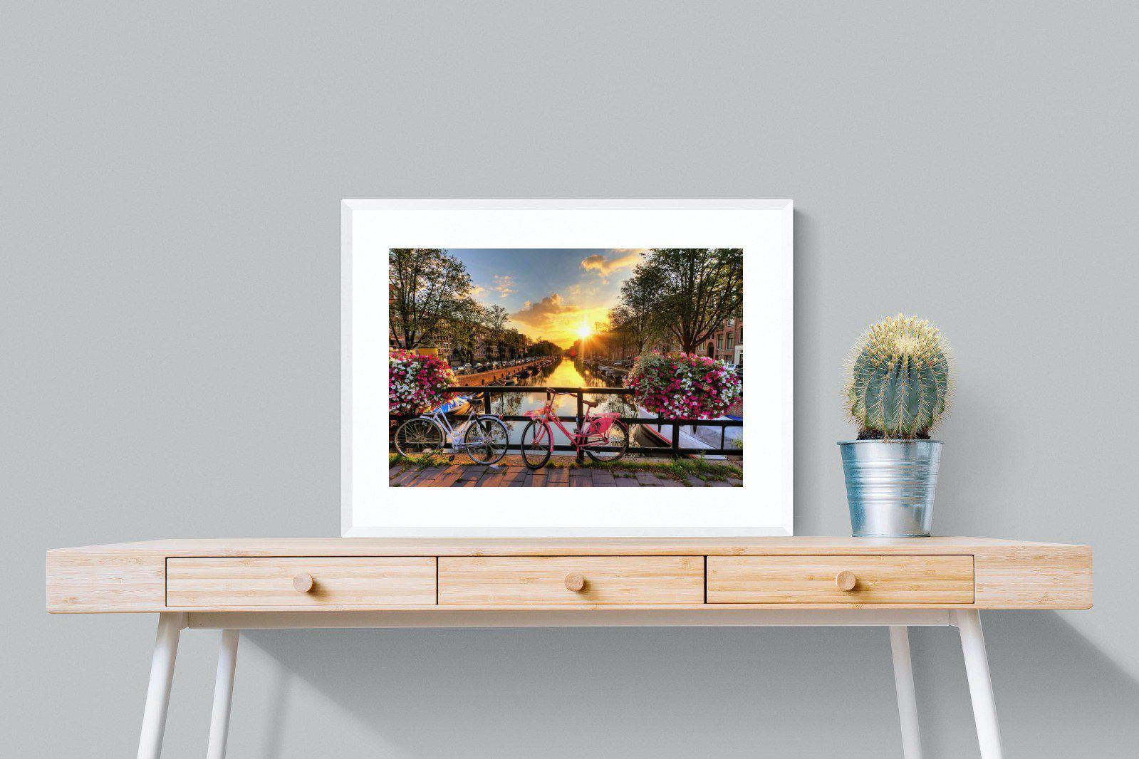 Love Bridge-Wall_Art-80 x 60cm-Framed Print-White-Pixalot