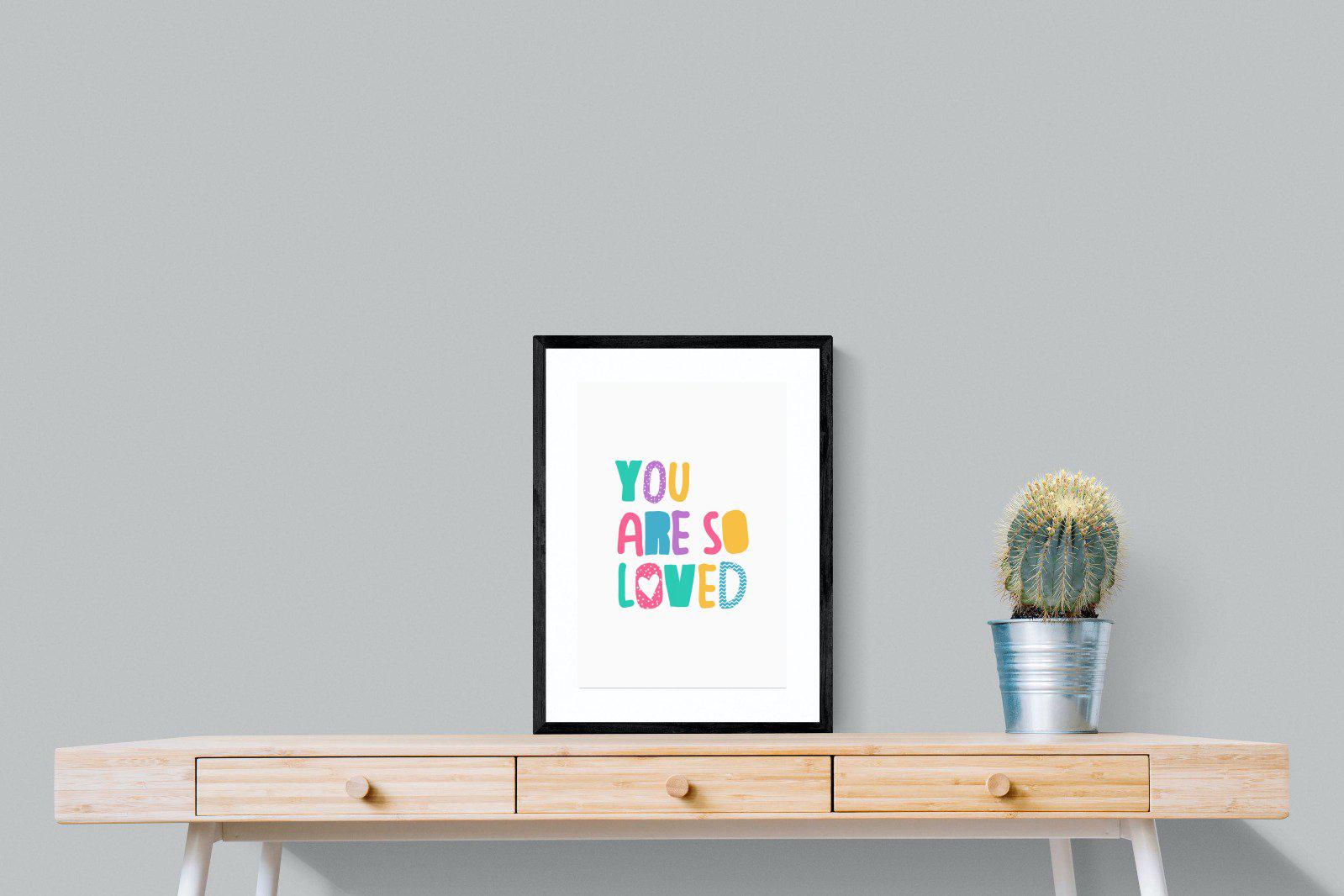 Loved-Wall_Art-45 x 60cm-Framed Print-Black-Pixalot