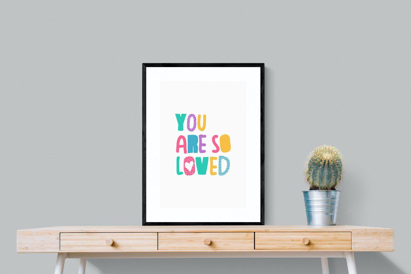 Loved-Wall_Art-60 x 80cm-Framed Print-Black-Pixalot