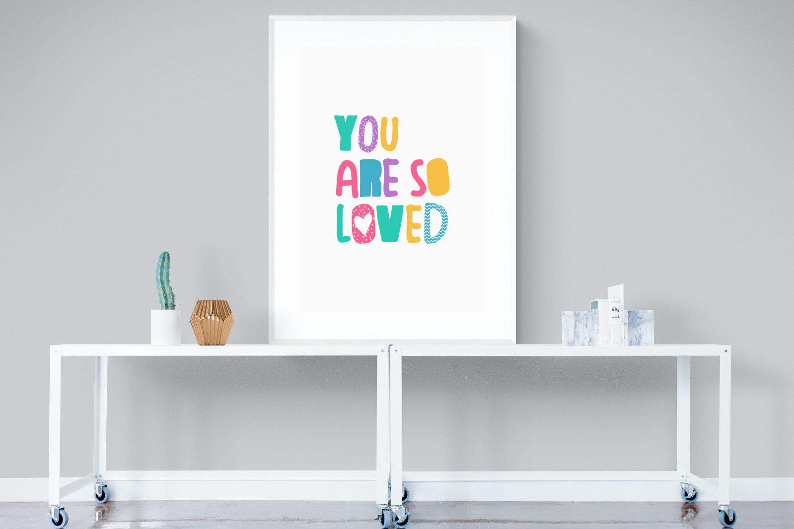 Loved-Wall_Art-90 x 120cm-Framed Print-White-Pixalot