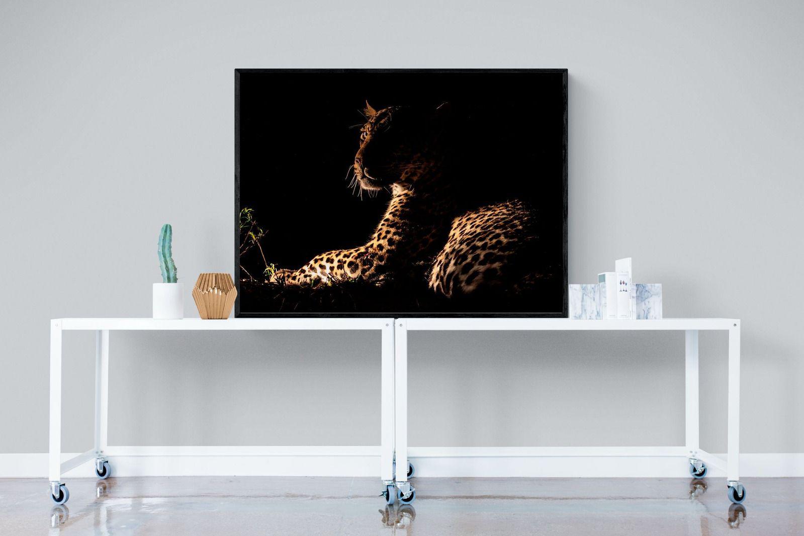 Lurking-Wall_Art-120 x 90cm-Mounted Canvas-Black-Pixalot