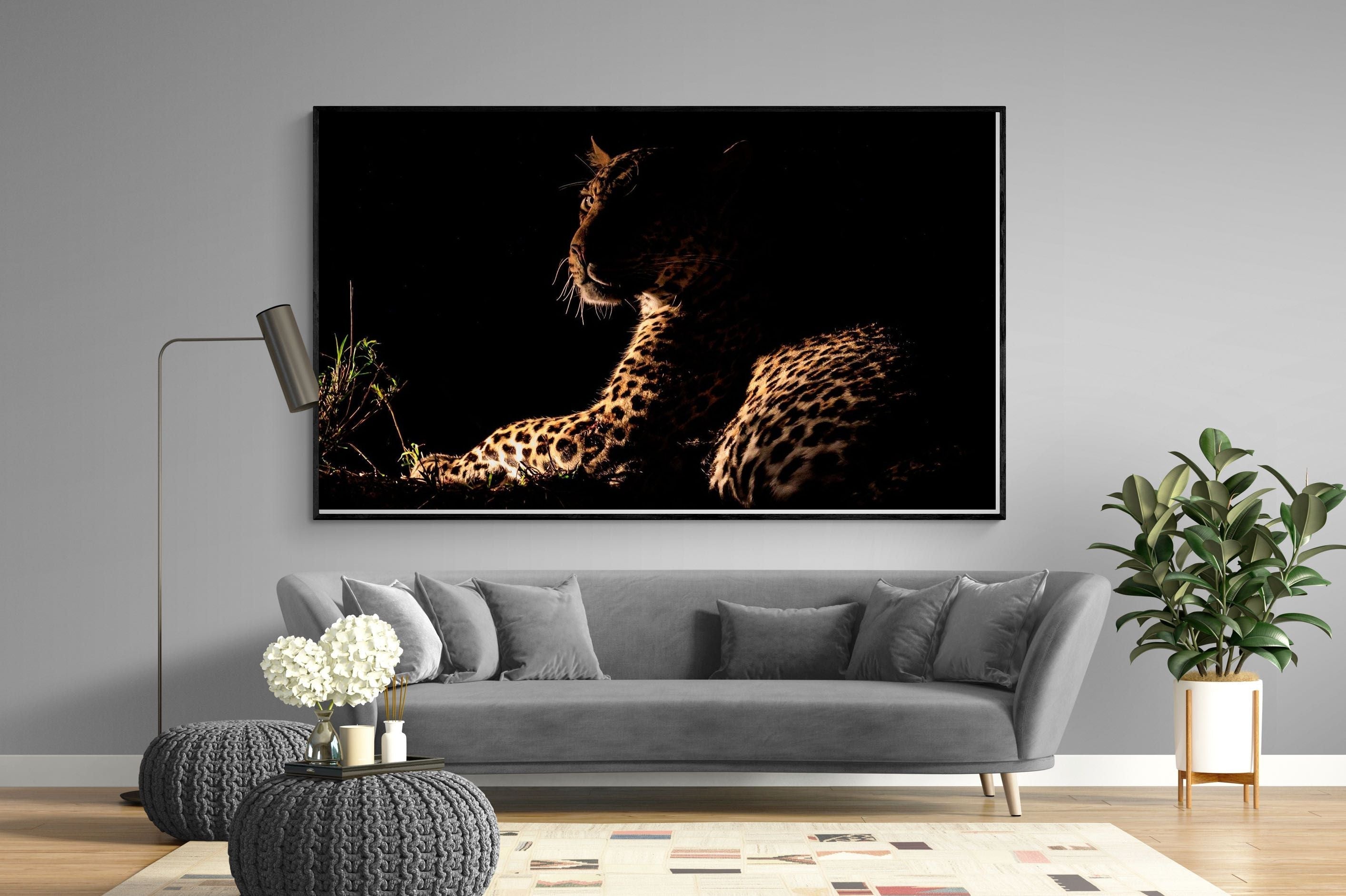 Lurking-Wall_Art-220 x 130cm-Mounted Canvas-Black-Pixalot