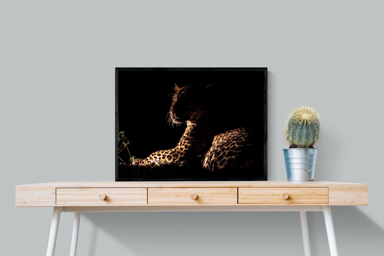 Lurking-Wall_Art-80 x 60cm-Mounted Canvas-Black-Pixalot